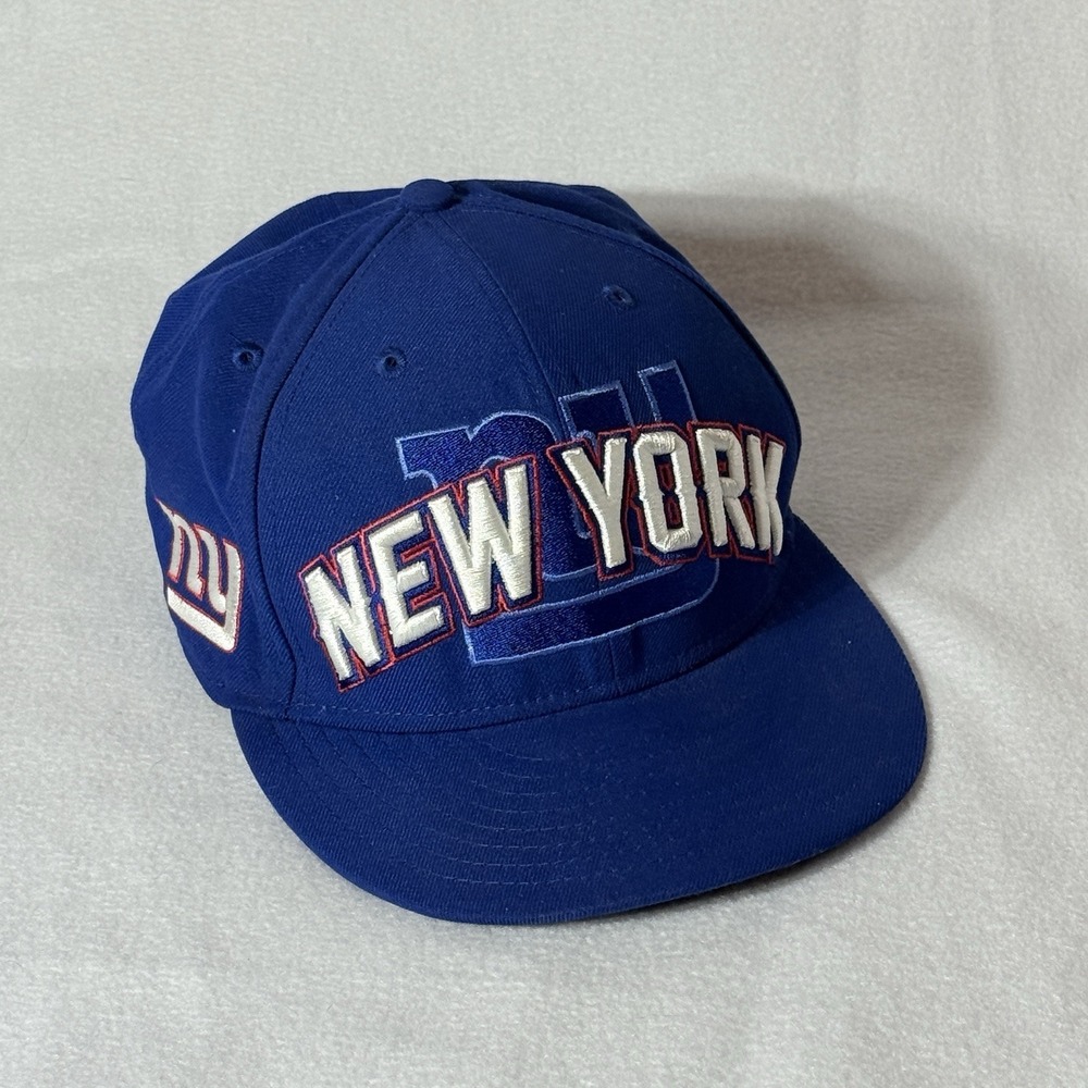 New Era 59Fifty Mens Sz 7.5 New York Giants Baseball Hat NFL Licensed Blue